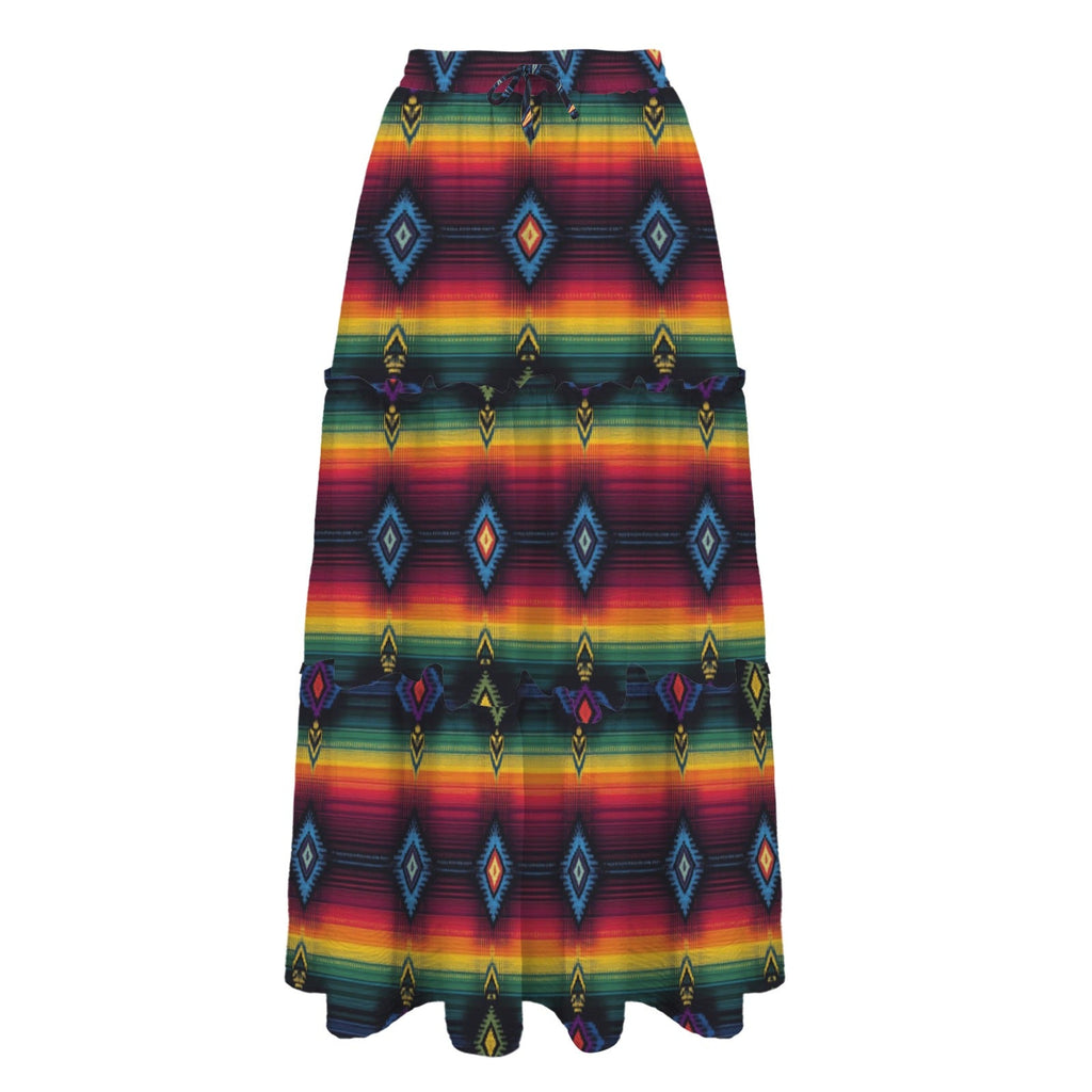 Baha Ranch Colores De Mexico Serape Maxi Prairie Skirt by Baha Ranch Western Wear - product image 5
