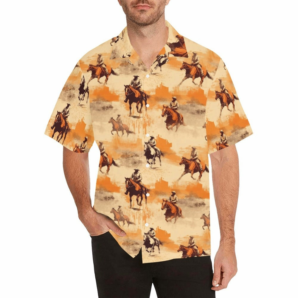 Baha Ranch Western Grunge Men's Western Camp Shirt by Baha Ranch Western Wear - product image 4
