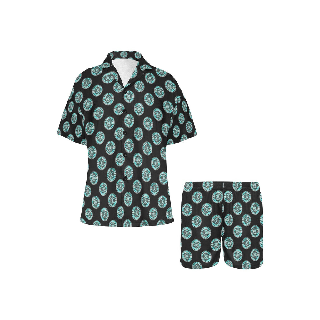 Baha Ranch Turquoise Concho Women's Western Pajama Set by Baha Ranch Western Wear - product image 2