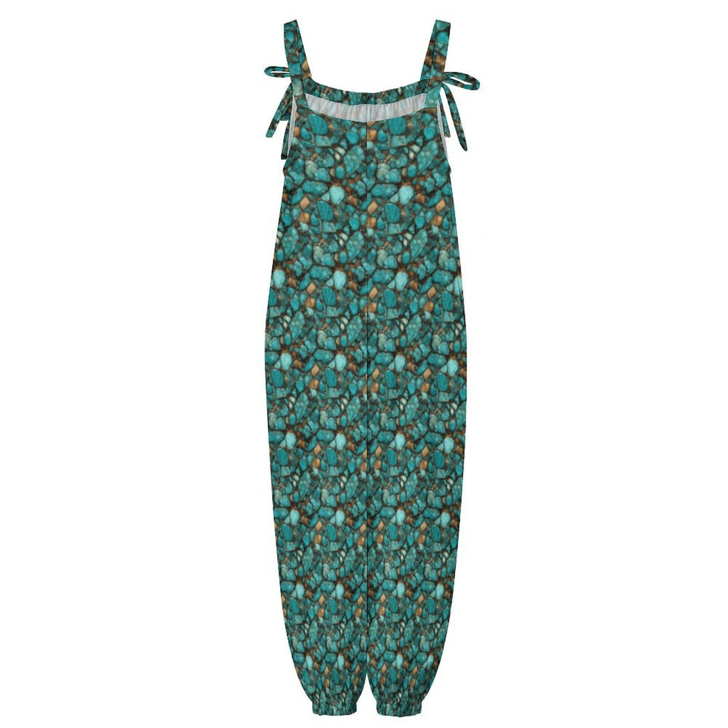 Baha Ranch All Turquoise Overalls Jumpsuit by Baha Ranch Western Wear - product image 6