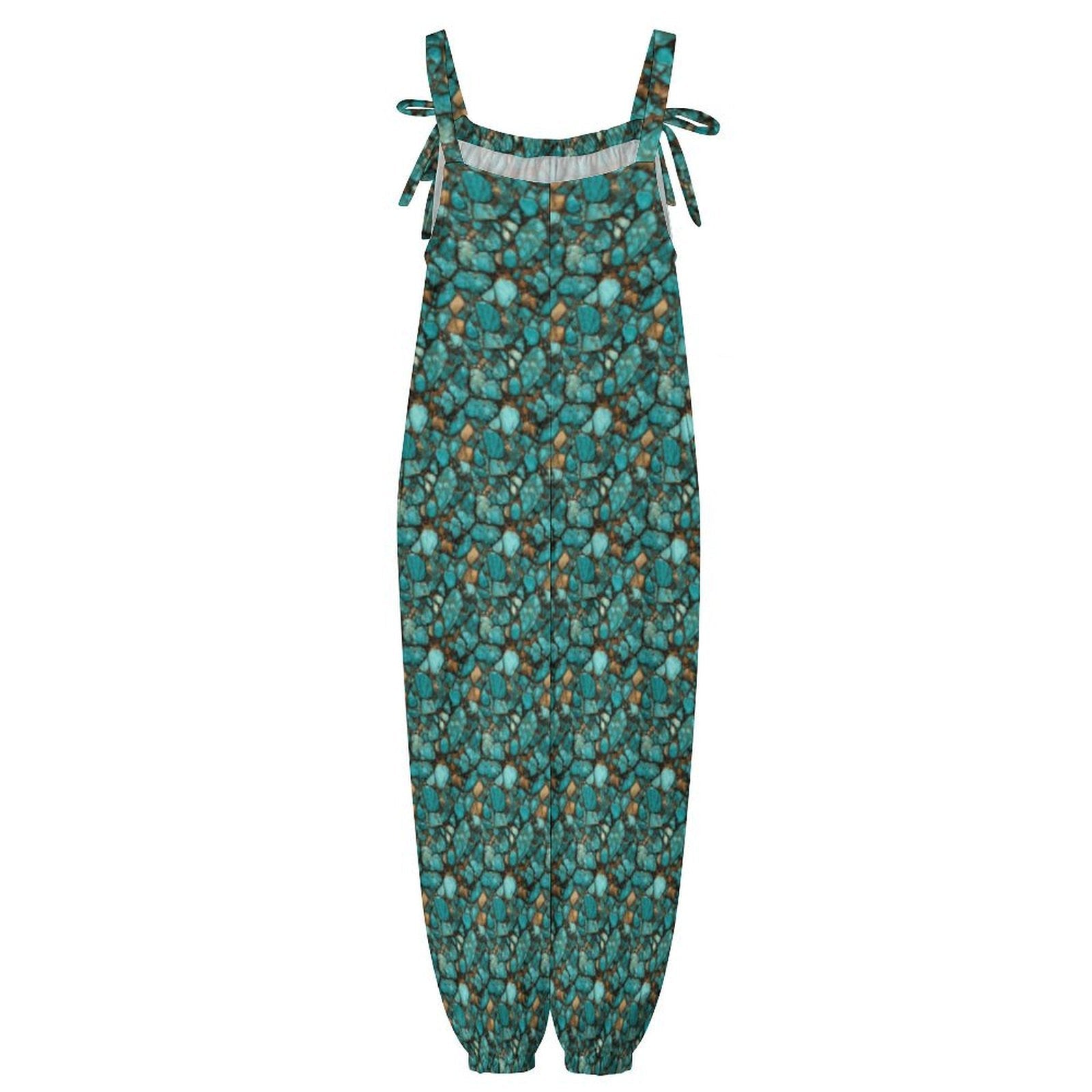 Baha Ranch All Turquoise Overalls Jumpsuit by Baha Ranch Western Wear - product image 6