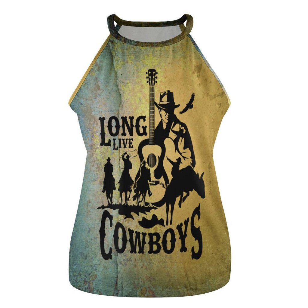 Baha Ranch Cowboys Print Women's Western Tank Top by Baha Ranch Western Wear - product image 3
