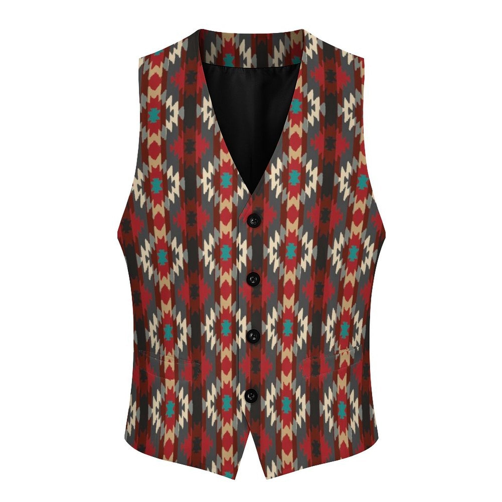 Baha Ranch Southwestern Aztec Men's Western Vest by Baha Ranch Western Wear - product image 2