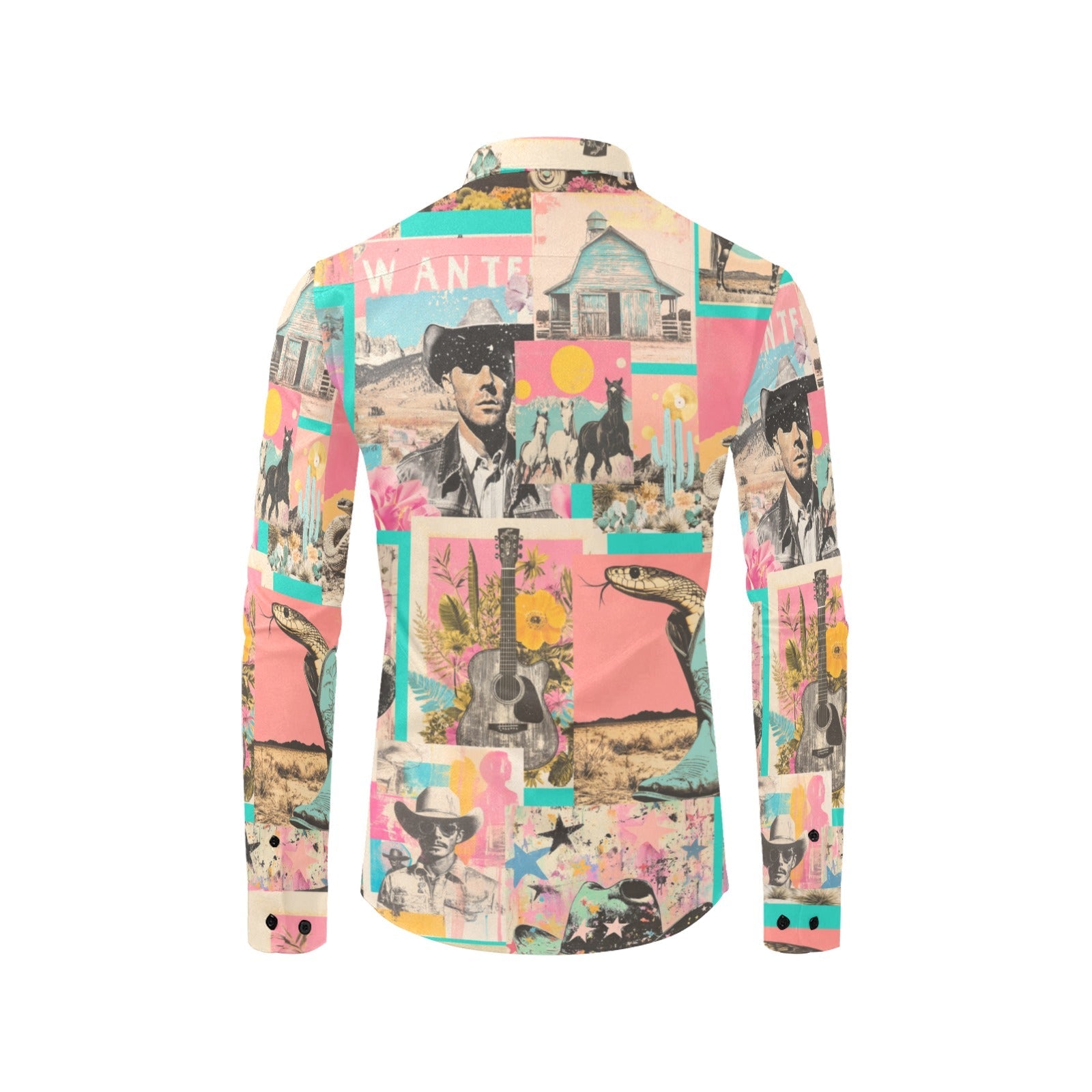 Baha Ranch Pop Western Collage Unisex Button Up Shirt by Baha Ranch Western Wear - product image 2