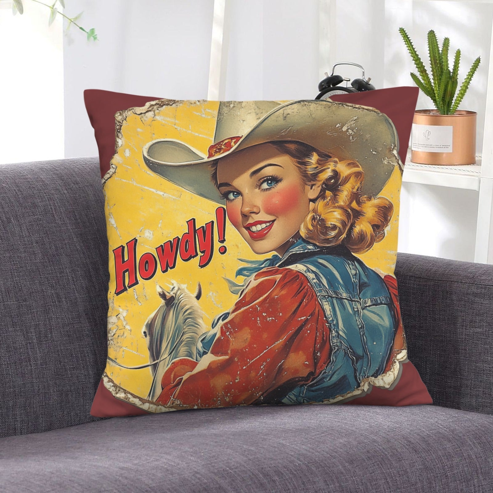 Baha Ranch Howdy Velvety Soft Pillow Case Made in America by Baha Ranch Western Wear - product image 6