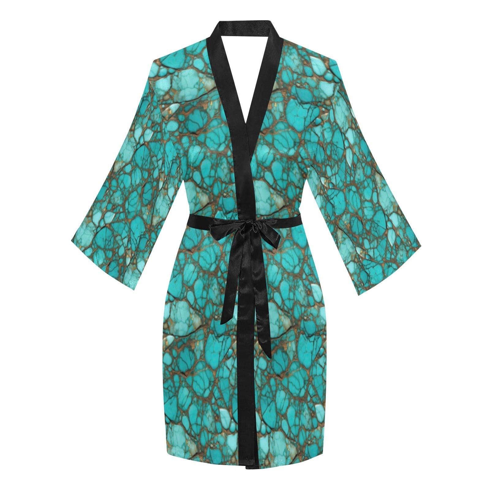 Baha Ranch All Turquoise Women's Lounge Kimono Robe by Baha Ranch Western Wear - product image 8
