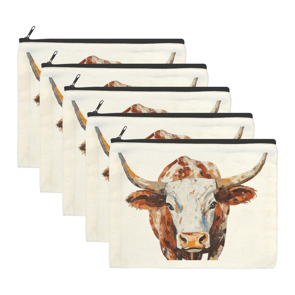 Baha Ranch Western Bull Pack of 5 bags Cosmetic Bag Made in America by Baha Ranch Western Wear - product image 2