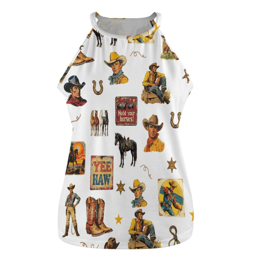 Baha Ranch Vintage Cowboy Collage Western Tank Top by Baha Ranch Western Wear - product image 3