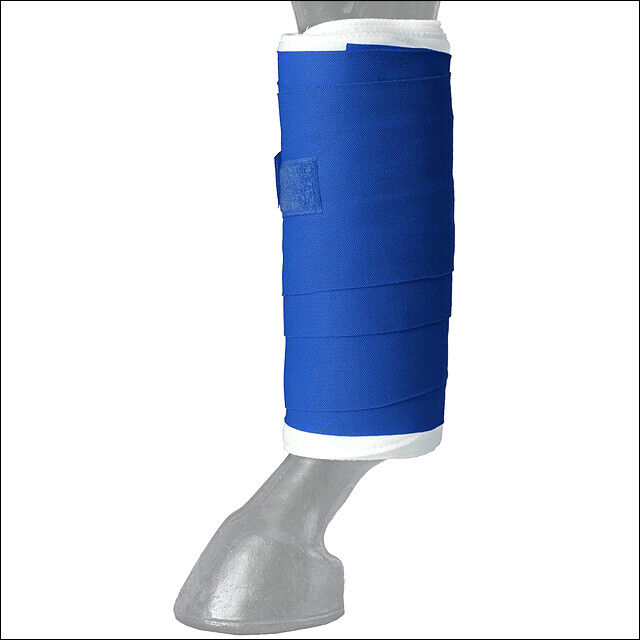 5.5"X 9' Tough 1 Tack Horse Leg Longer Wear Standing Wraps 4 Pack Blue