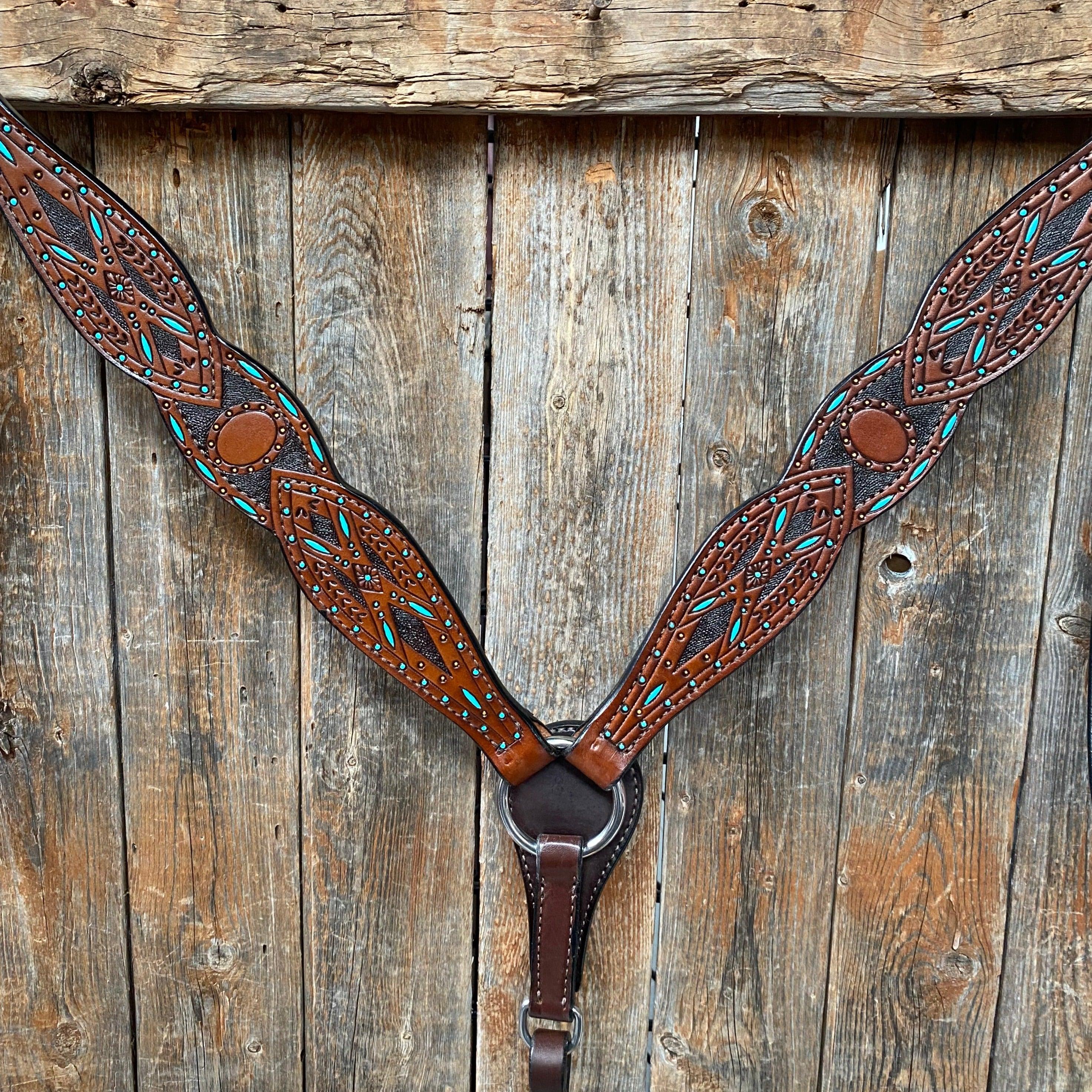 Hand Painted Two Tone Breastcollar #561983