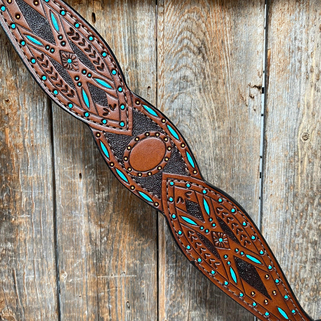 Hand Painted Two Tone Breastcollar #561983 — view 3