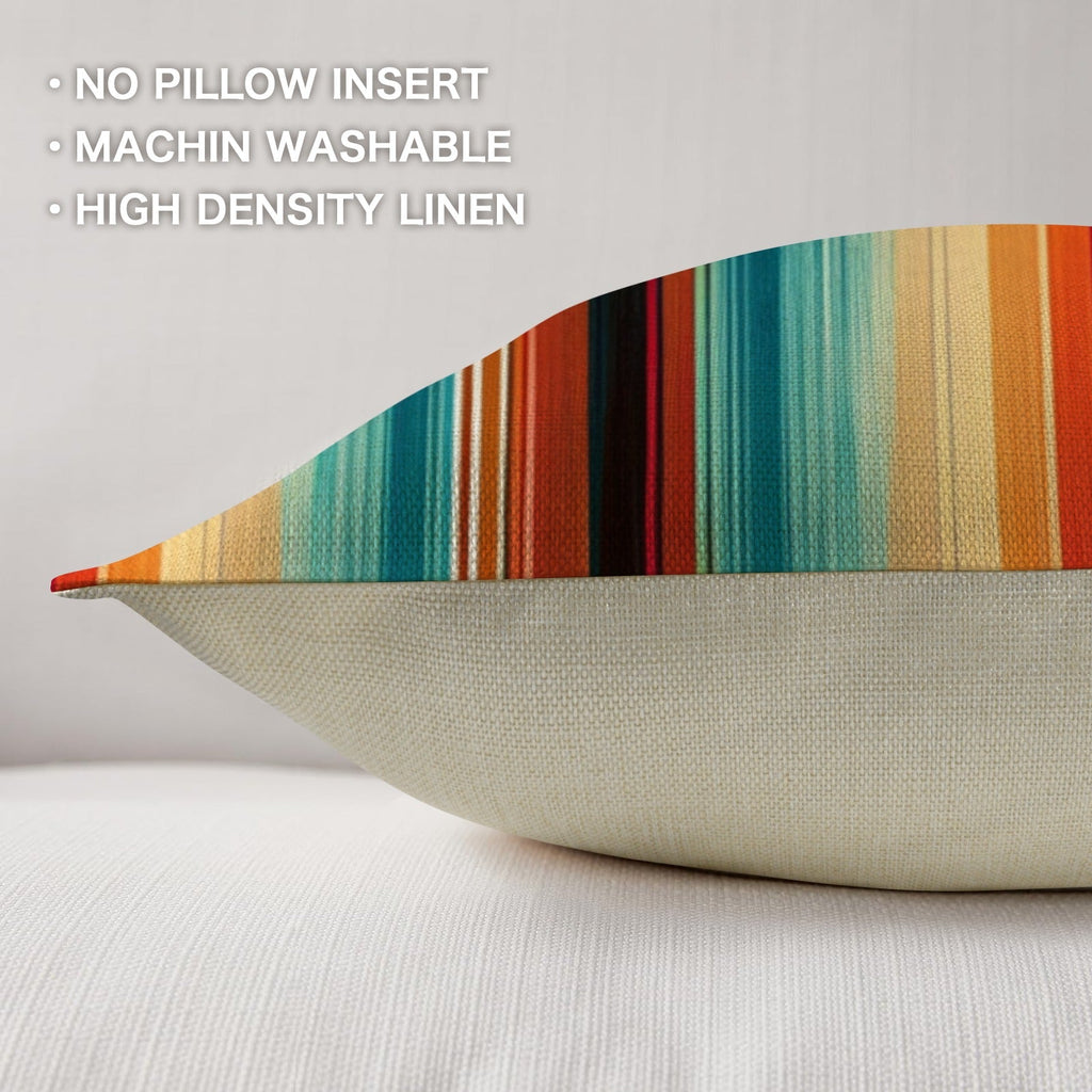 Baha Ranch Colores De Mexico Southwest Serape Pillow Case 18x18" Made in America by Baha Ranch Western Wear - product image 4
