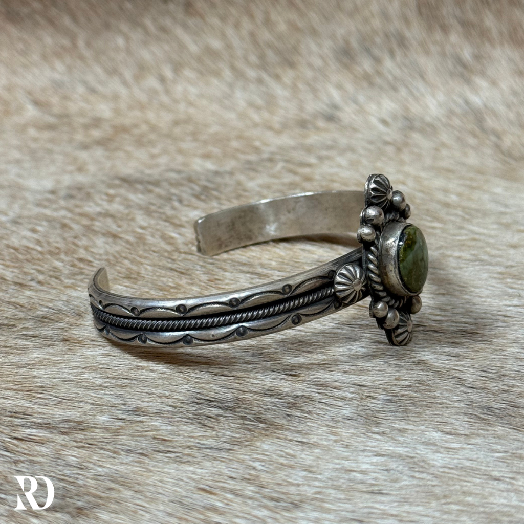 Royston Turquoise Cuff By Martha Cayatino — view 2