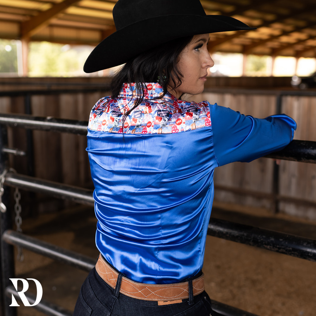 American Rodeo Satin Performance Rodeo Shirt — view 2