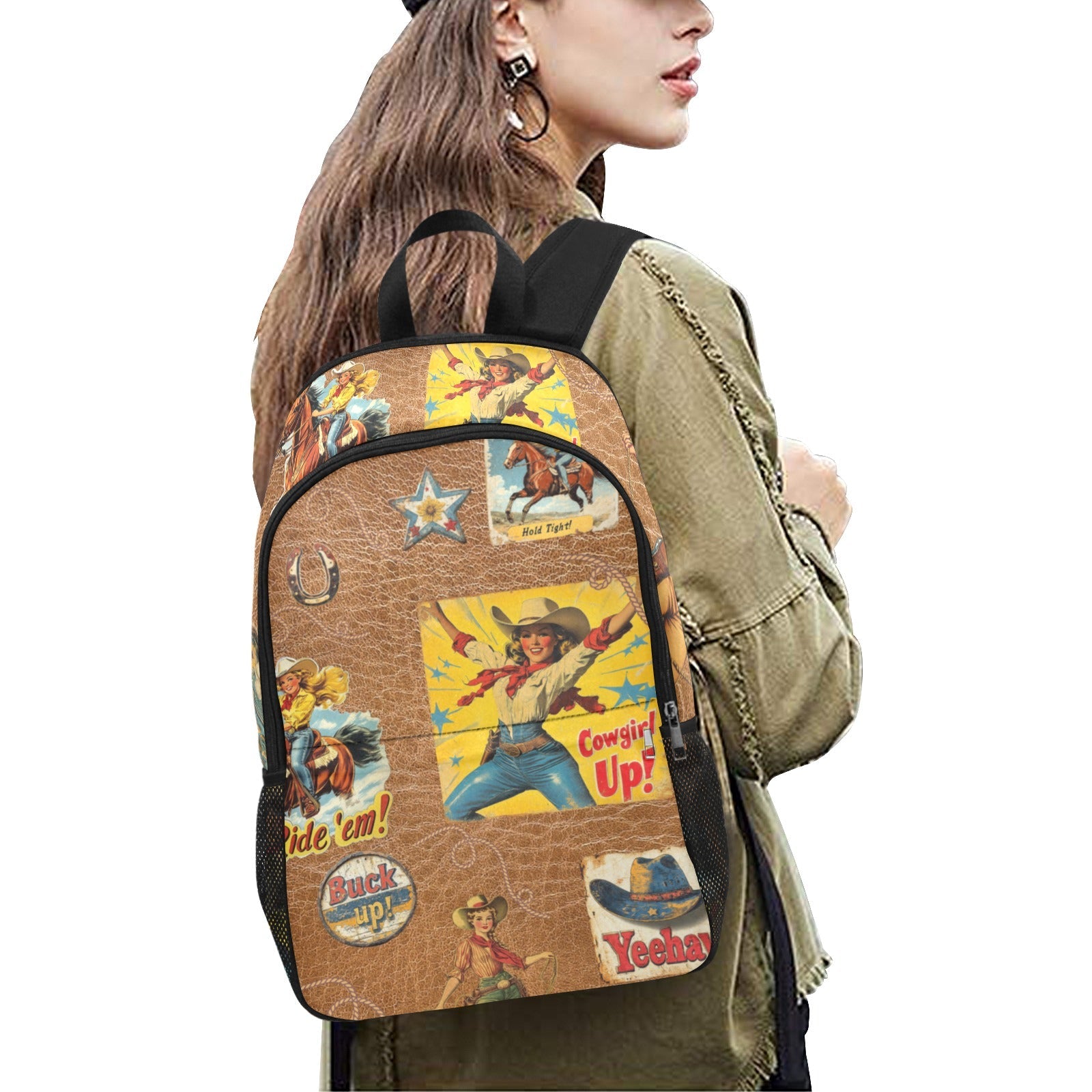 Baha Ranch Vintage Cowgirl Collage Backpack by Baha Ranch Western Wear - product image 2