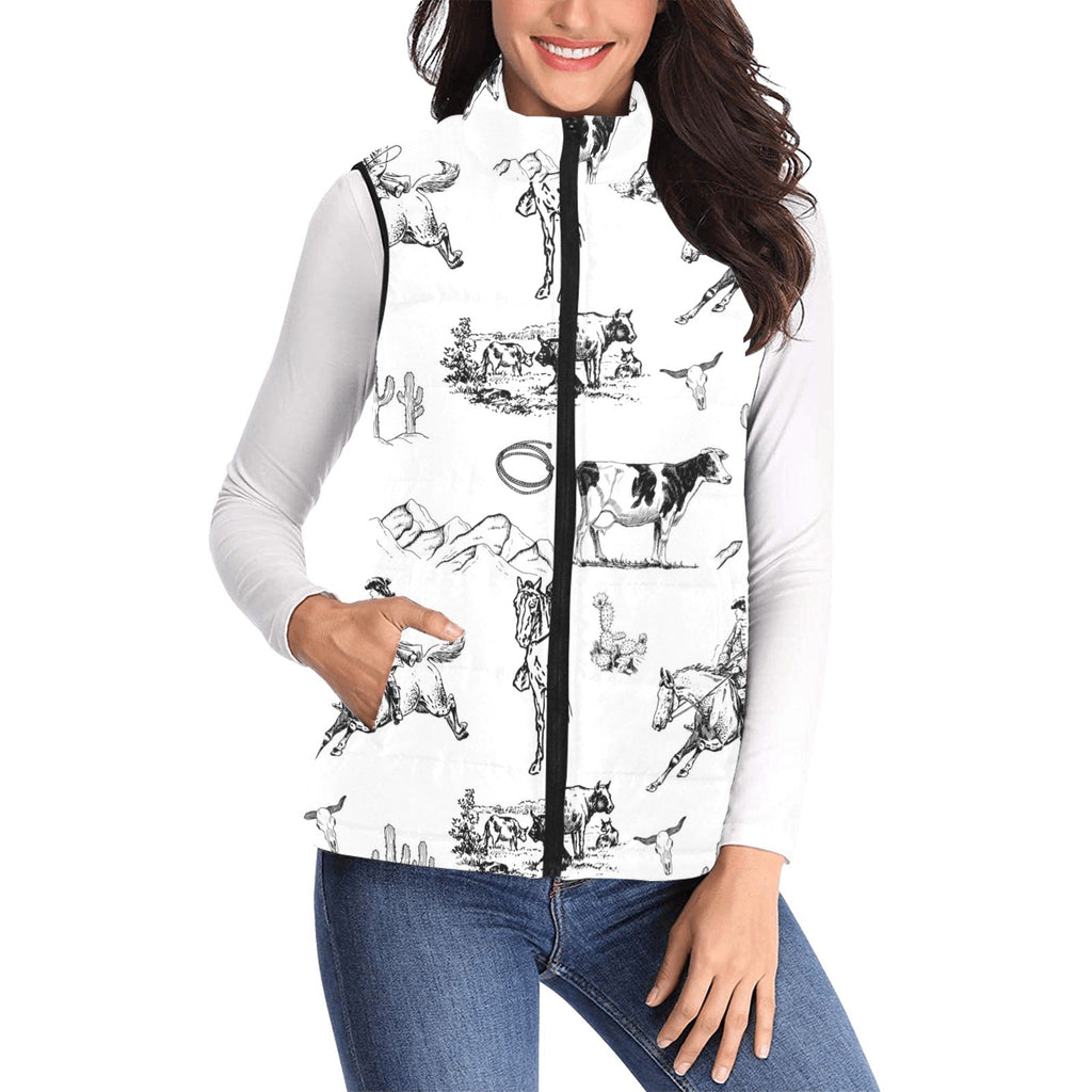 Baha Ranch Life puffy vest Women's Padded Vest by Baha Ranch Western Wear