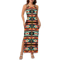 Baha Ranch Santa Fe Sleeveless Bodycon Side Slit Western Maxi Long Dress by Baha Ranch Western Wear