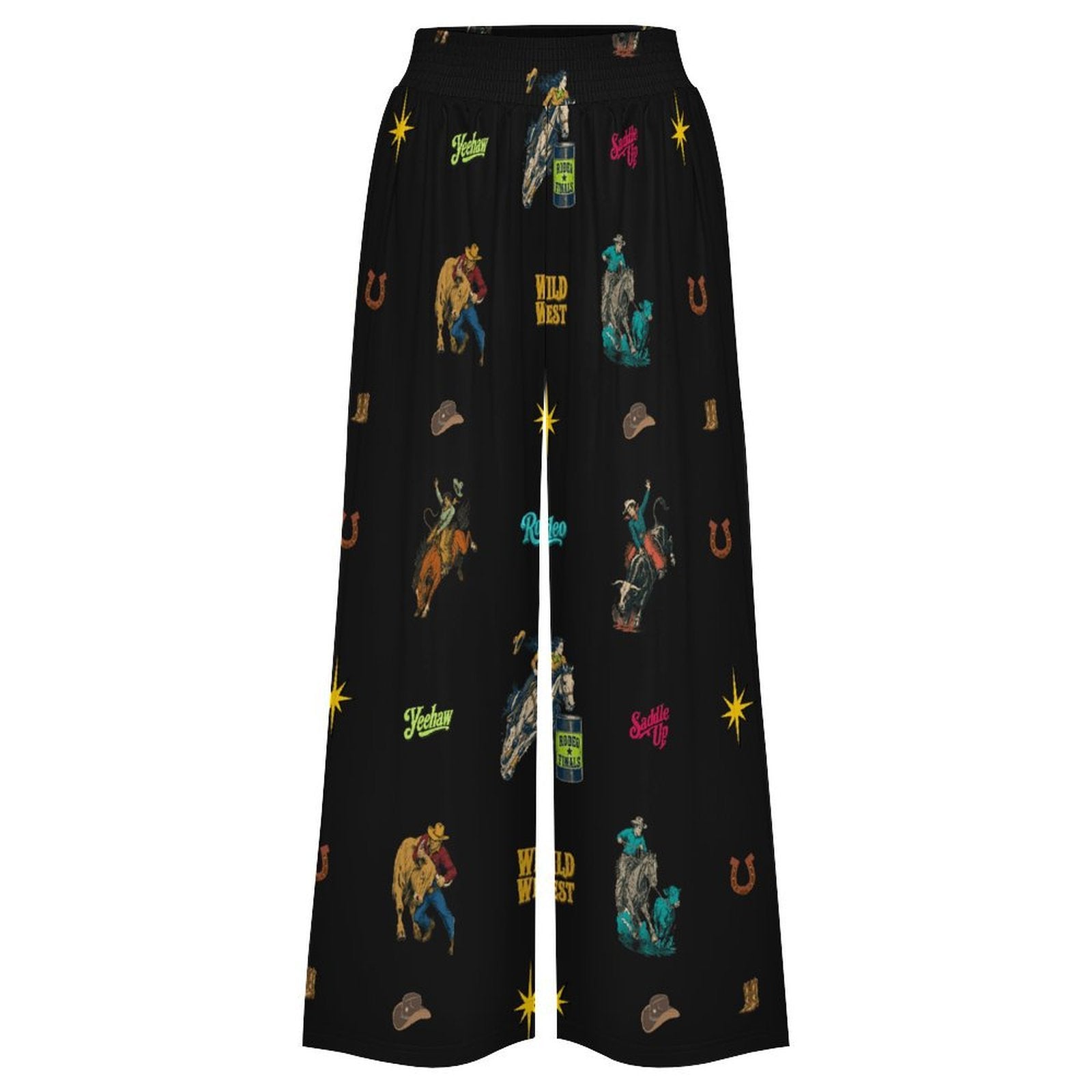 Baha Ranch The Last Roundup Rodeo High Waisted Wide Leg Pants by Baha Ranch Western Wear - product image 4
