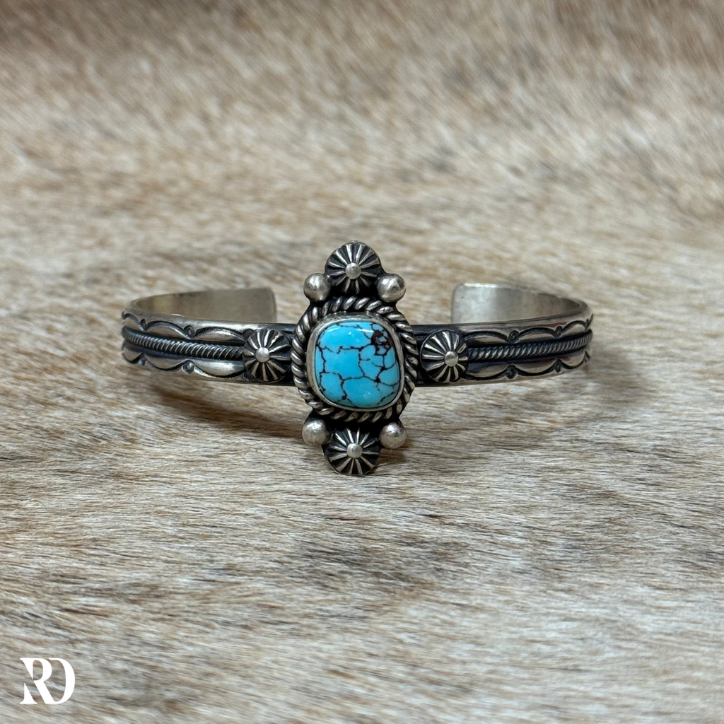 Prince Turquoise Cuff By Mike Caladito