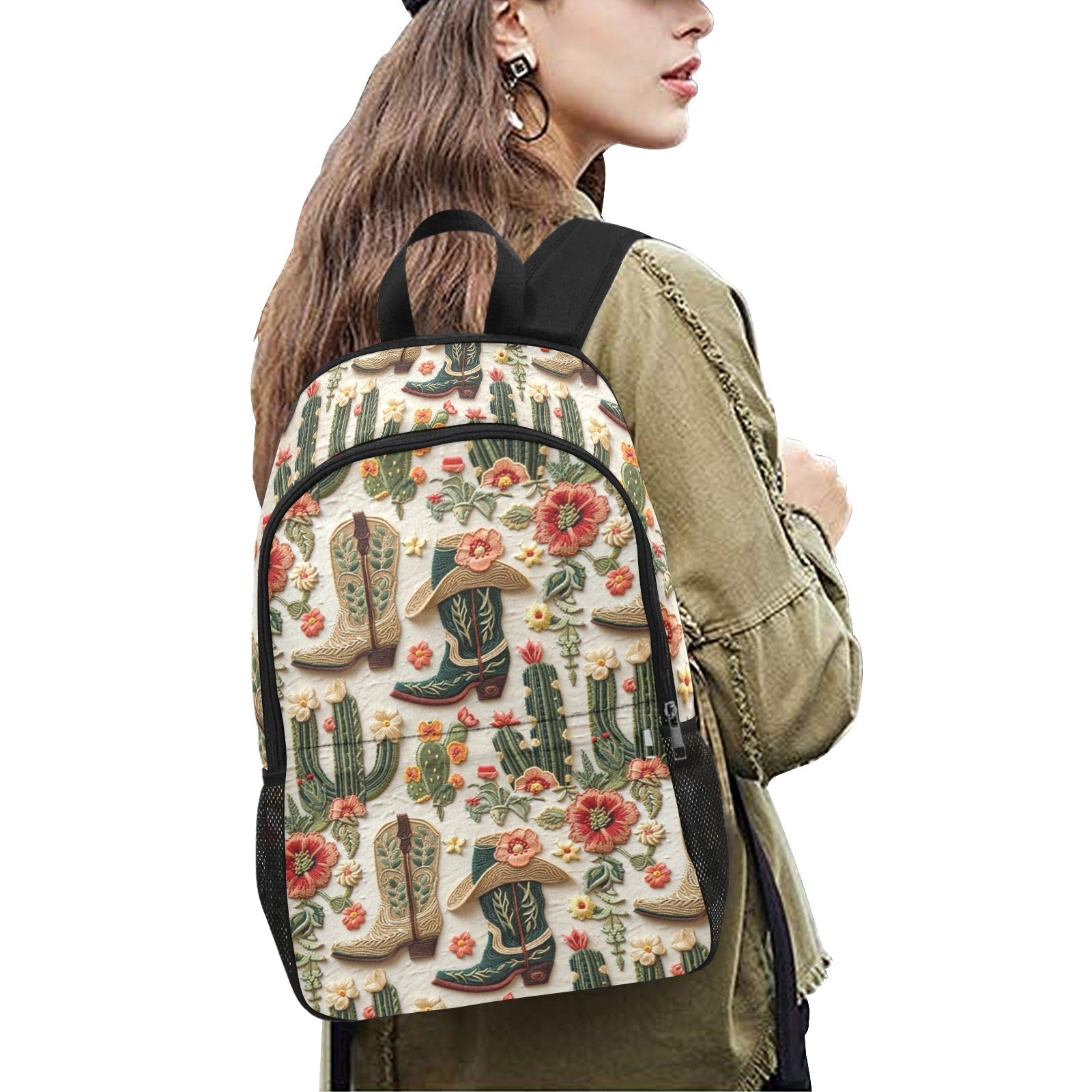 Baha Ranch Floral Boots Cactus Backpack by Baha Ranch Western Wear - product image 2