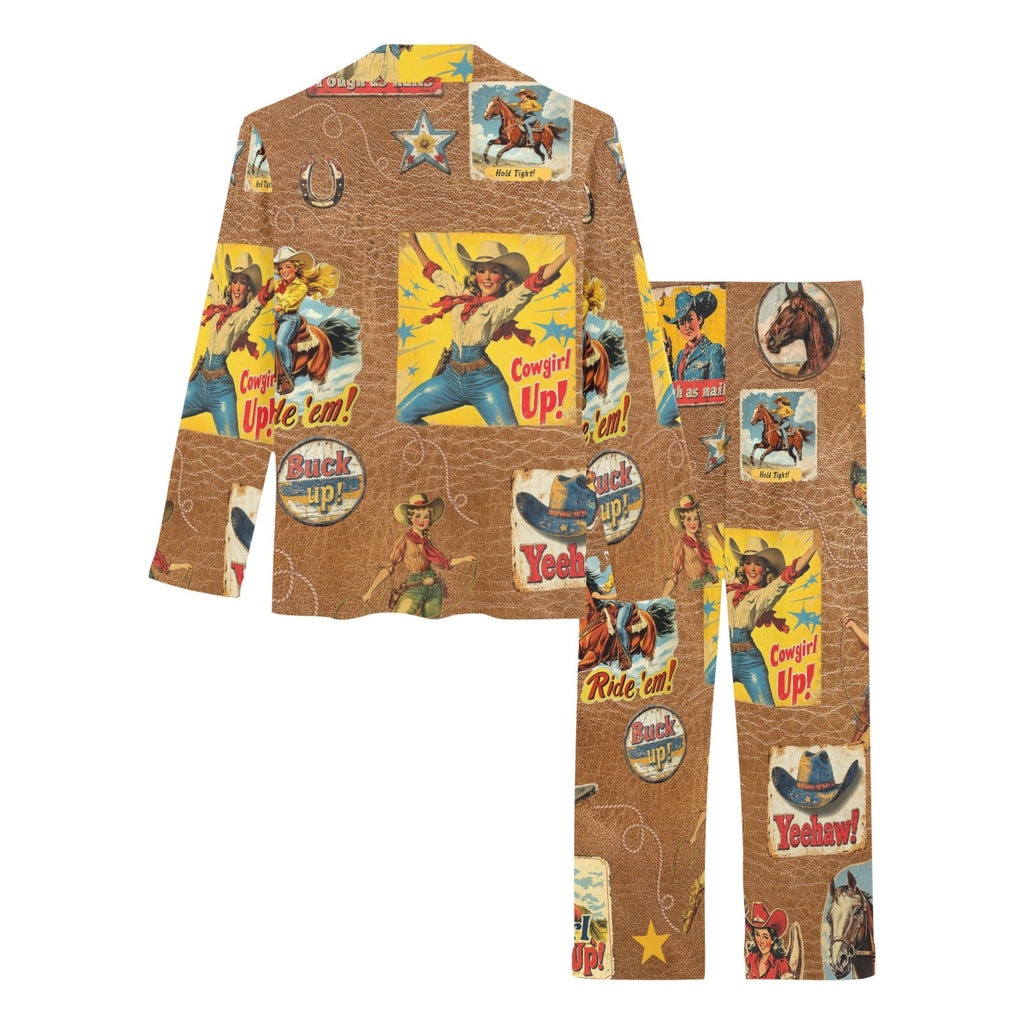 Baha Ranch Vintage Cowgirl Collage Pajama Set by Baha Ranch Western Wear - product image 4