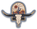 Steer Sunset Sticker