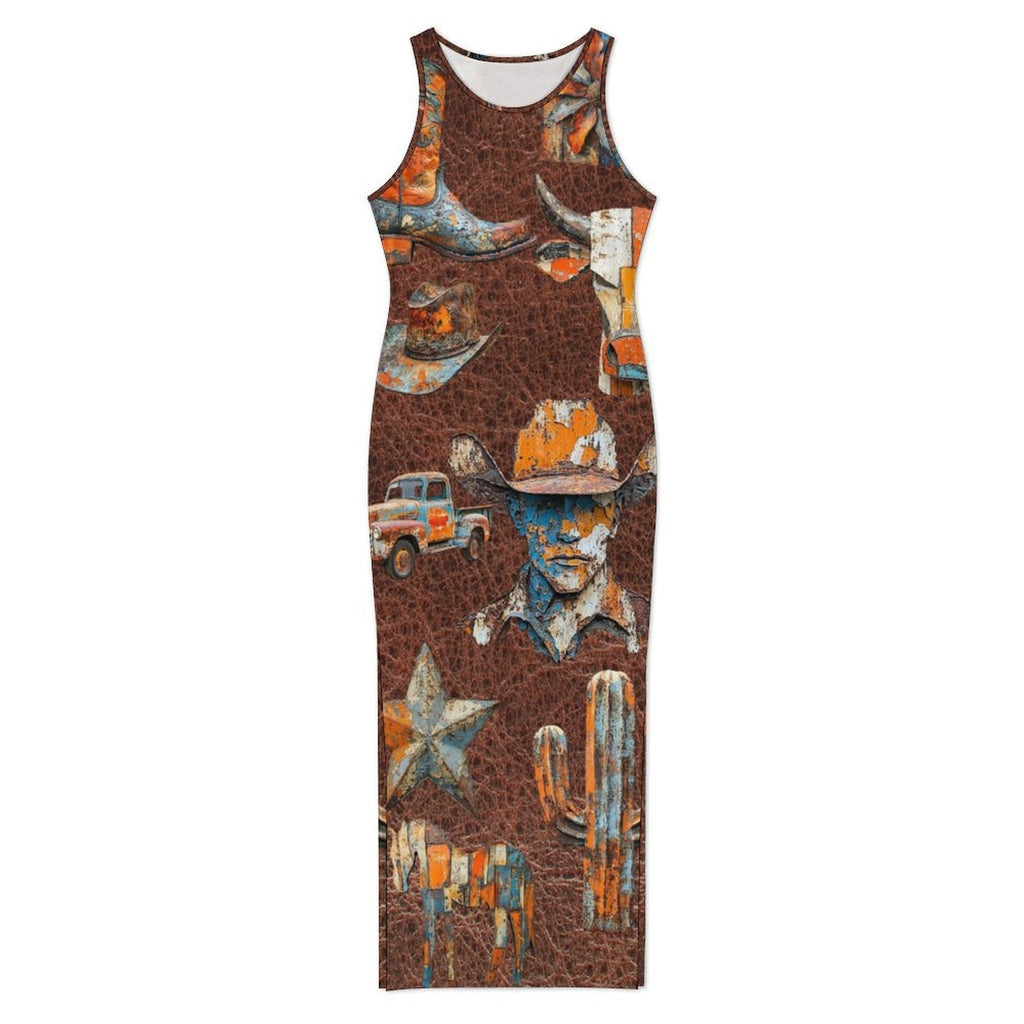 Baha Ranch Cowboy Treasures Bodycon Maxi Dress by Baha Ranch Western Wear - product image 2
