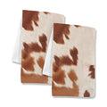 Baha Ranch Cow Print Set of 2 Dish Towels made in America Kitchen Towels by Baha Ranch Western Wear