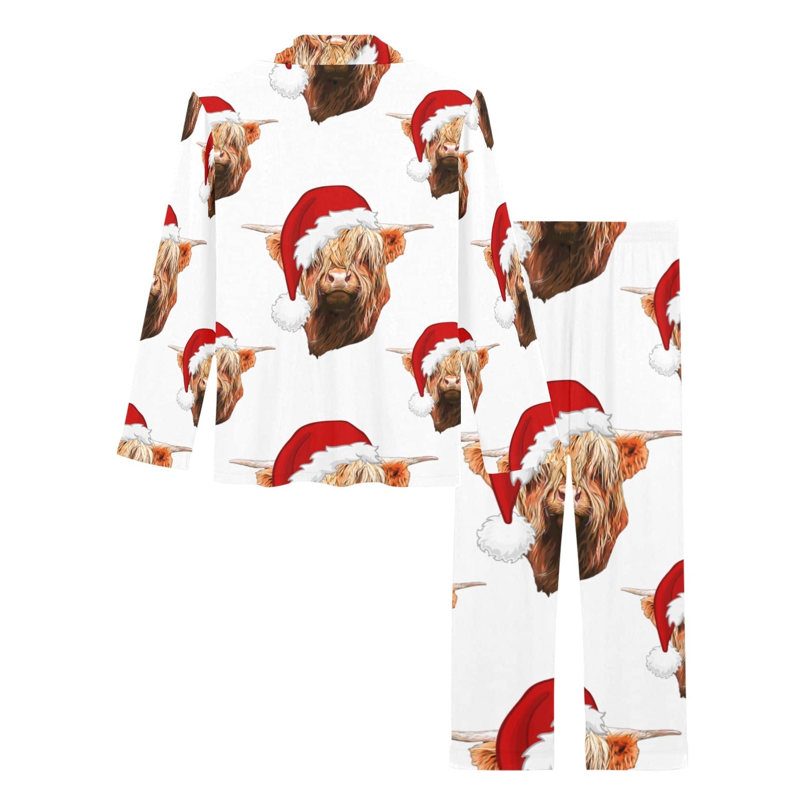Baha Ranch Highland Christmas Cow Women's Western Pajama Set by Baha Ranch Western Wear - product image 4
