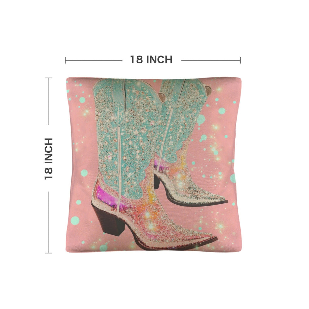 Baha Ranch Retro Pop Western Bling Boots Pillow Case Made in America by Baha Ranch Western Wear - product image 3