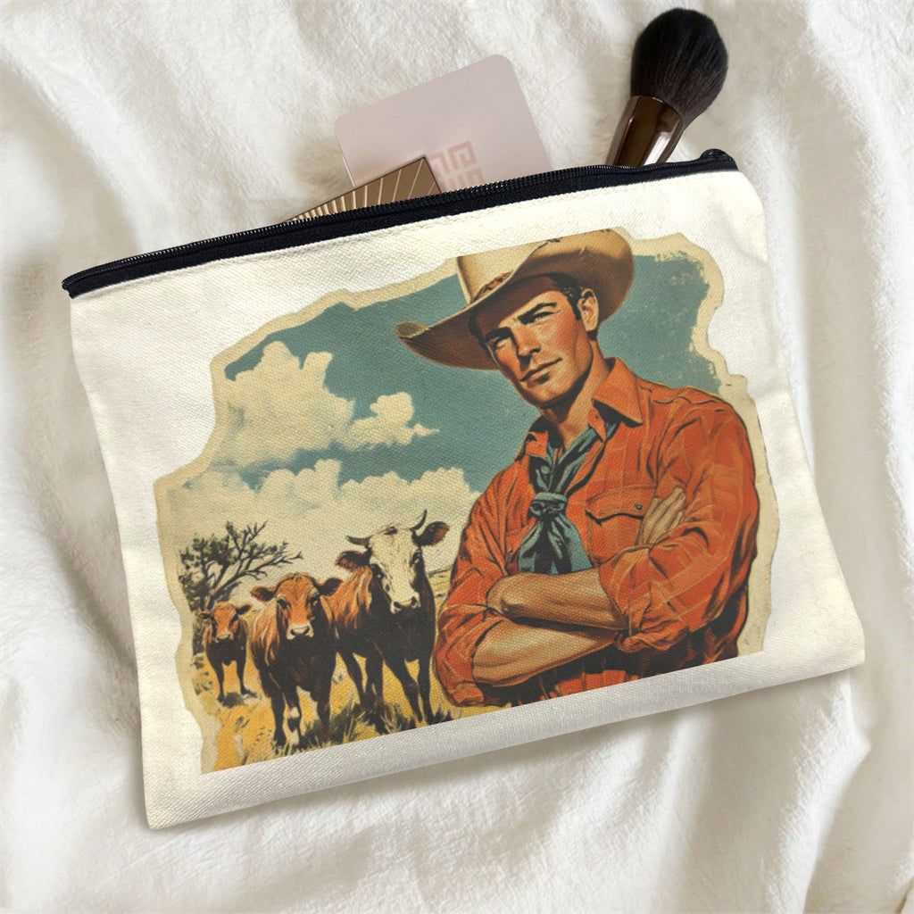 Baha Ranch Cowboy Cattle Rancher pack of 5 Cosmetic Bags Made in America by Baha Ranch Western Wear