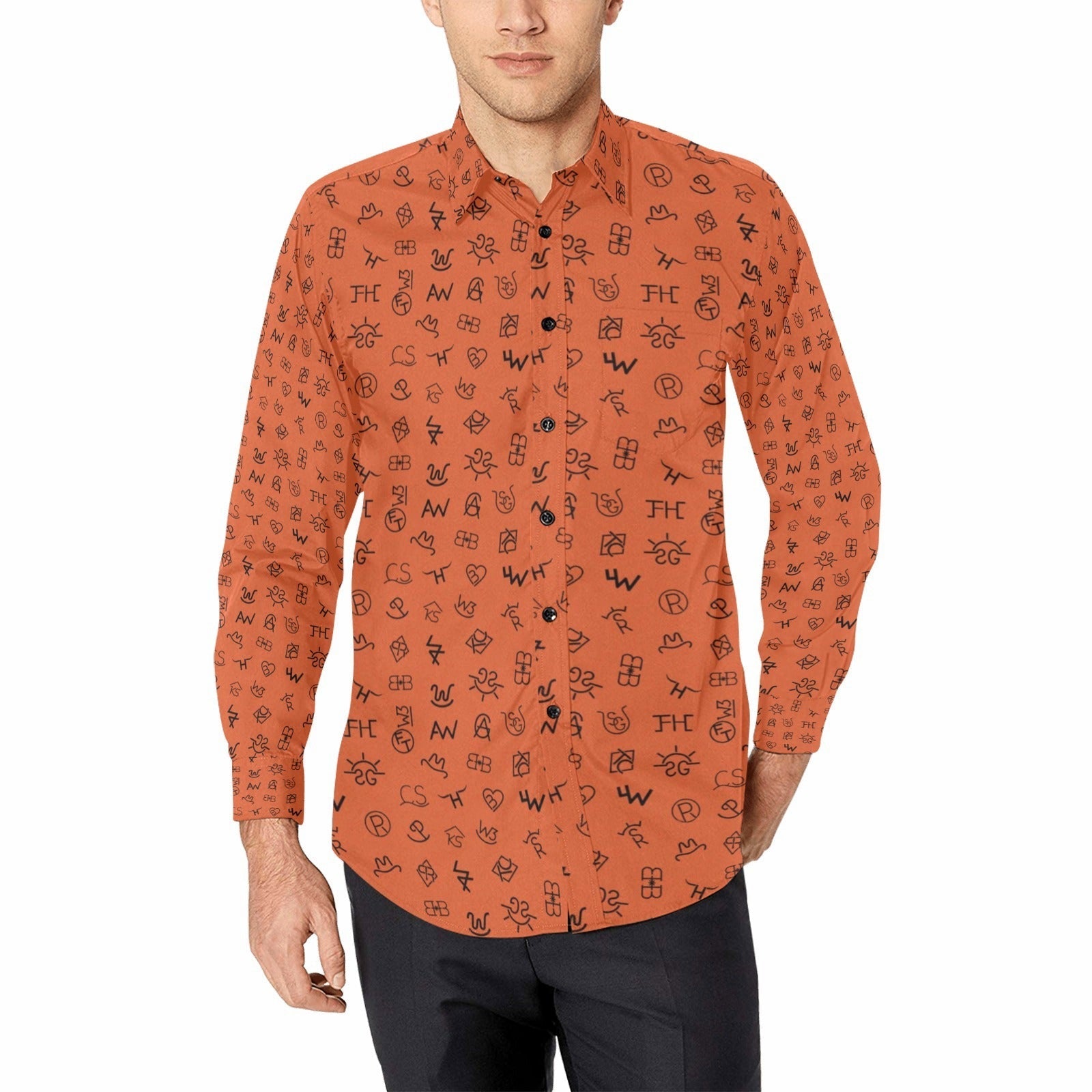 Baha Ranch Rust Brands Unisex Western Button Up Shirt by Baha Ranch Western Wear - product image 6