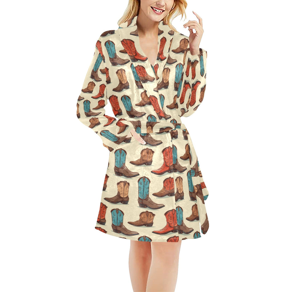 Baha Ranch Got My Boots Western Bath Robe by Baha Ranch Western Wear - product image 5