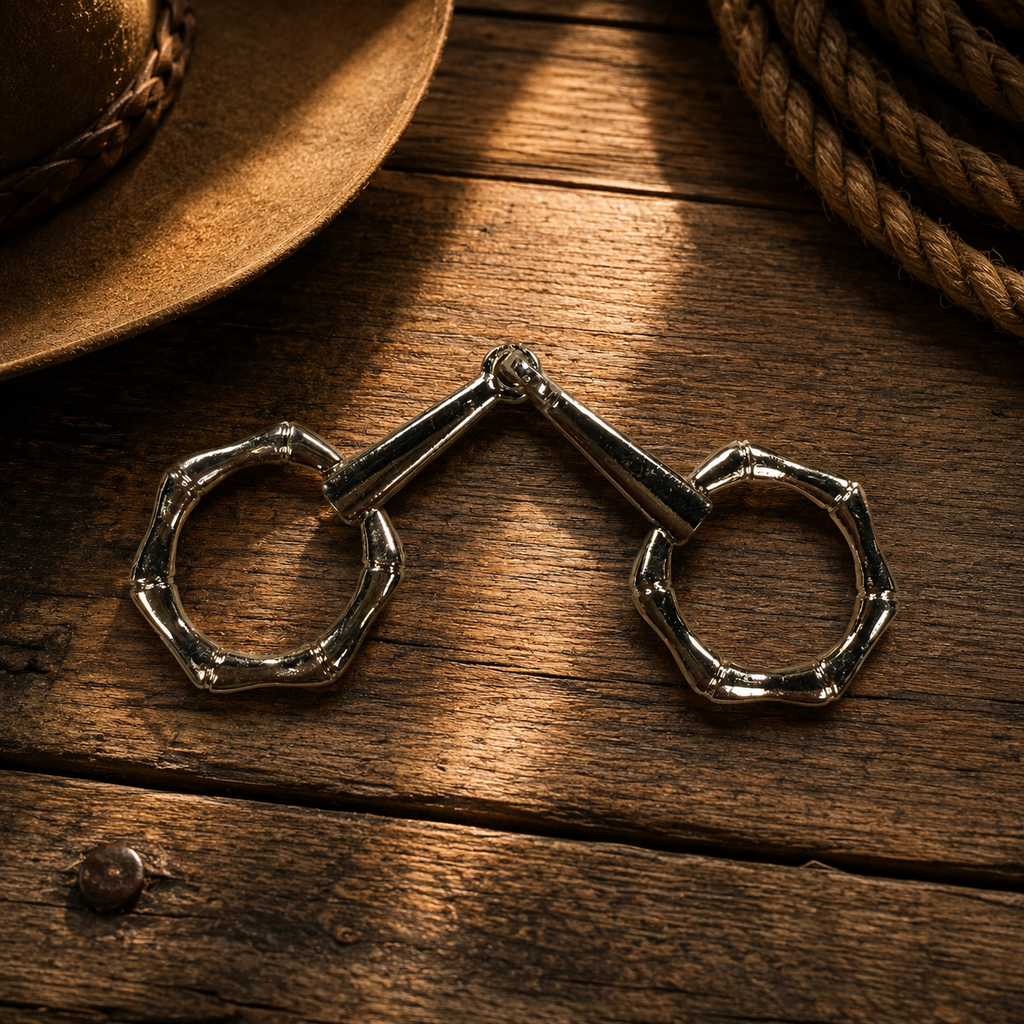 Skinny Mini Silver Hexagon Snaffle Bit Adapter #TWSN103