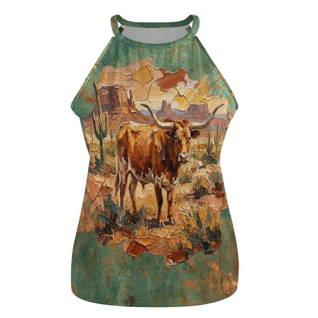 Baha Ranch Desert Longhorn Tank Top by Baha Ranch Western Wear - product image 3