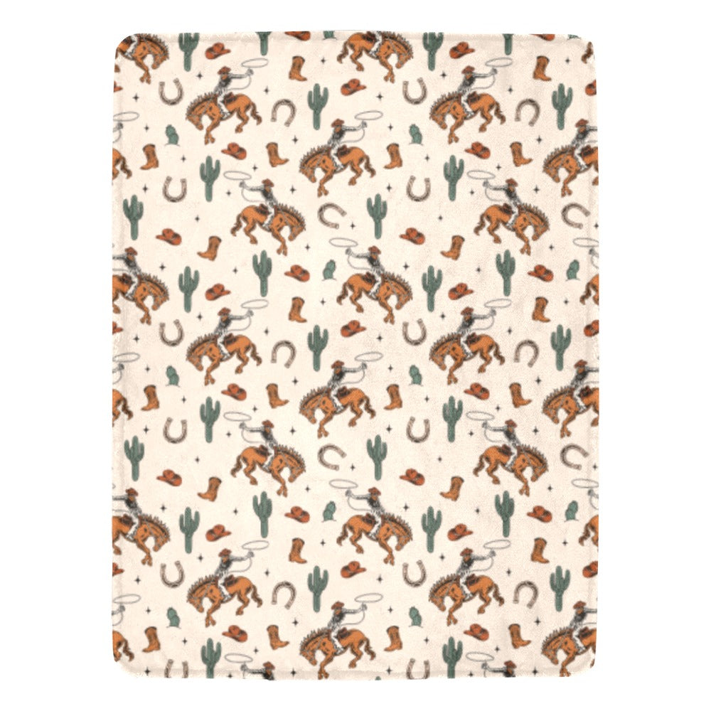 Baha Ranch Cowboy Rodeo Western Micro Fleece Blanket 60" x 80" Made in America by Baha Ranch Western Wear - product image 2