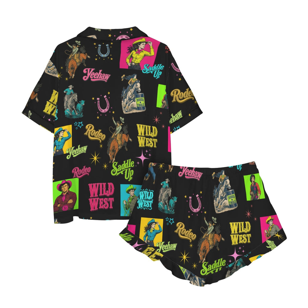 Baha Ranch The Last Roundup Western Rodeo Satin Pajama Set by Baha Ranch Western Wear - product image 7