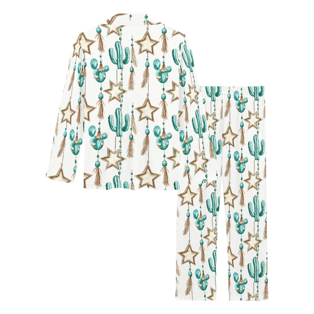 Baha Ranch Turquoise Christmas Cactus Women's Western Pajamas by Baha Ranch Western Wear - product image 4