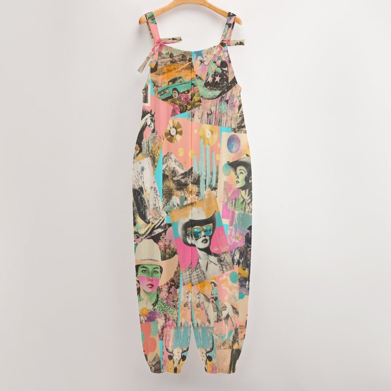 Baha Ranch Pop Western Collage Relaxed Fit Jumpsuit by Baha Ranch Western Wear - product image 4