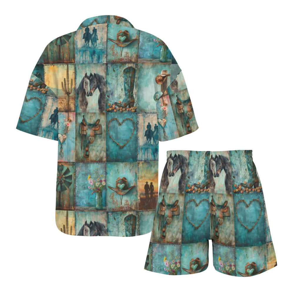 Baha Ranch Turquoise Dreams Womens Pajamas Made in America by Baha Ranch Western Wear - product image 4