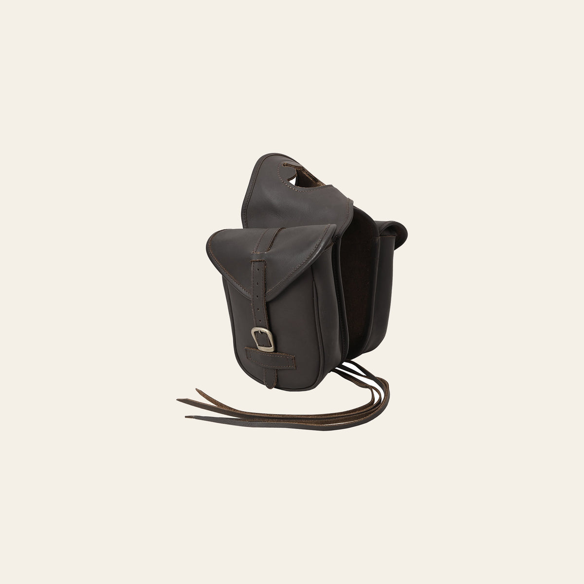 6.5"W x 8"H 3"B Comfytack Soft Leather Saddle Horn Bag Brown