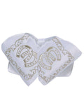 Adult Mexican Charro Bow Tie 100% Polyester White/Silver 600120