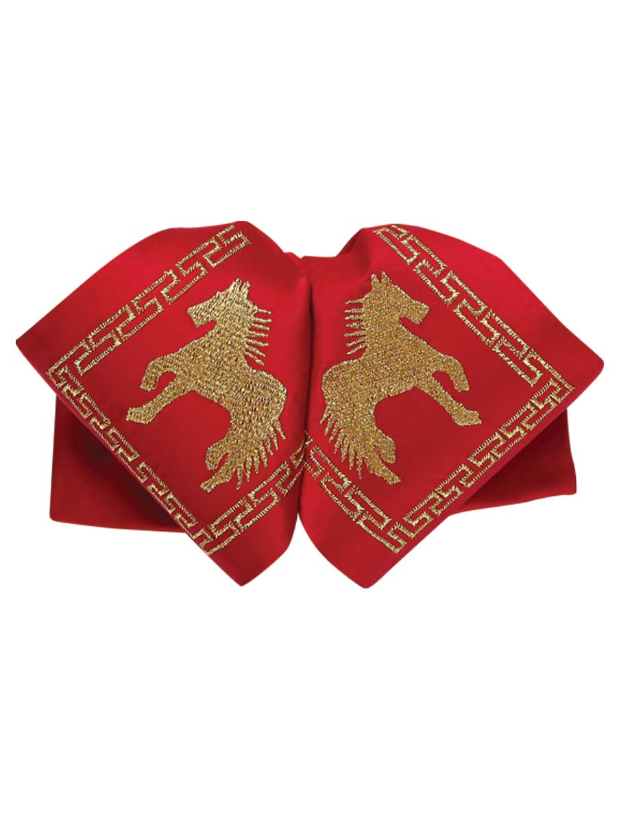 Adult Mexican Charro Bow Tie 100% Polyester Red/Gold 600122