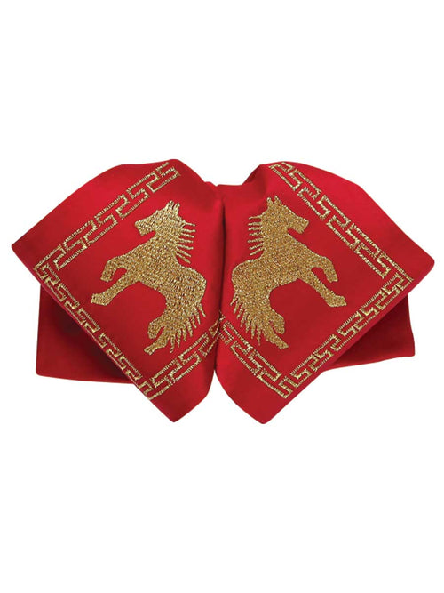 Adult Mexican Charro Bow Tie 100% Polyester Red/Gold 600122
