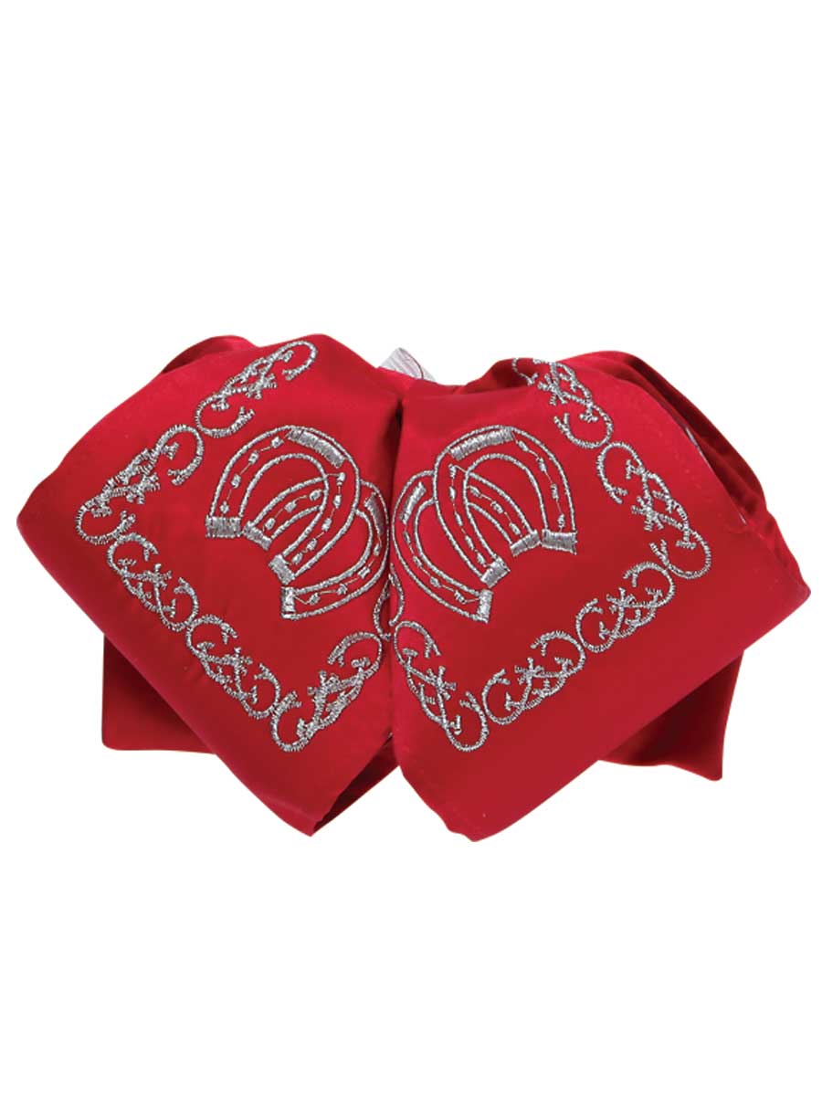 Adult Mexican Charro Bow Tie 100% Polyester Red/Silver 600128