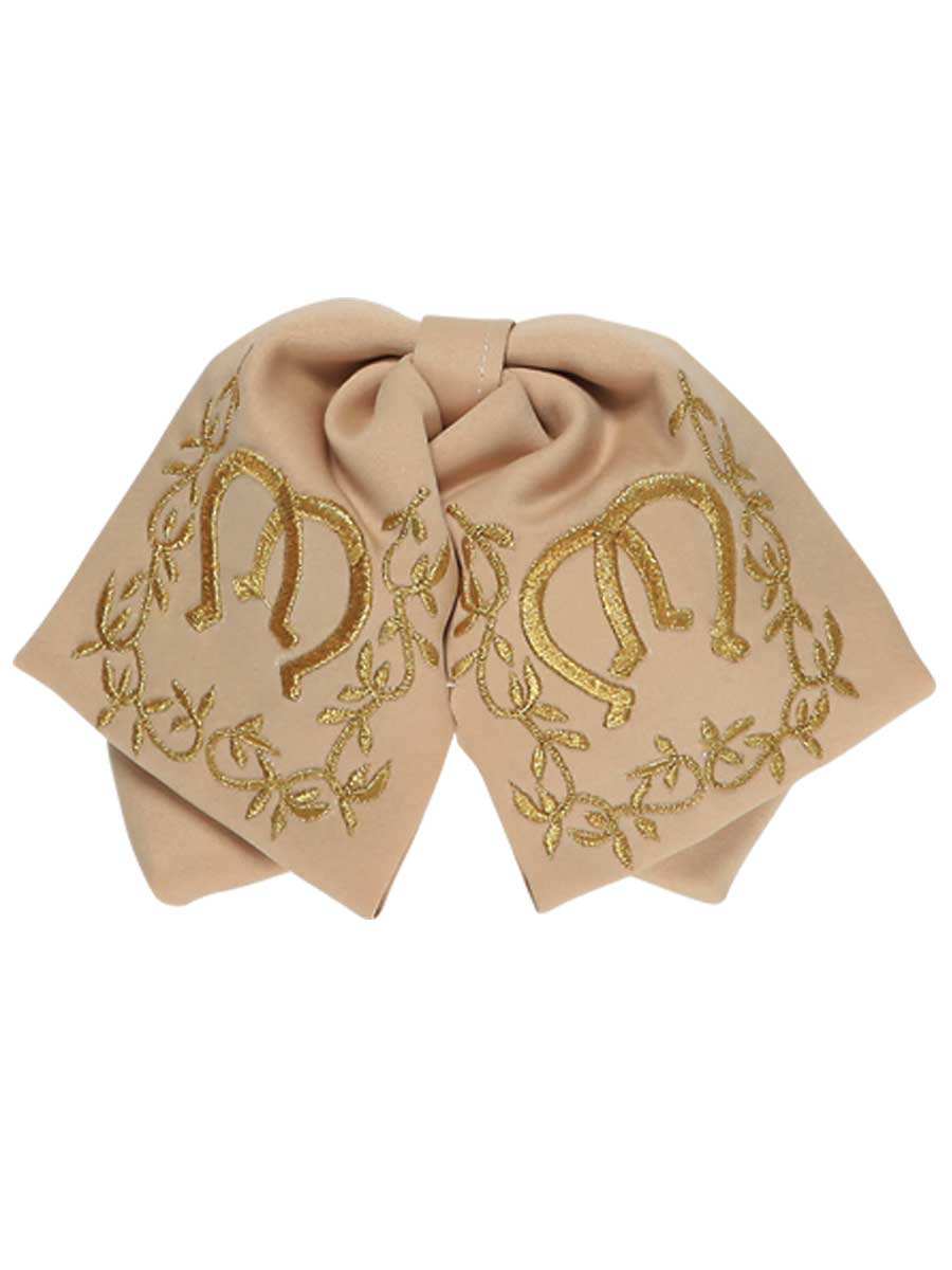 Kids Mexican Charro Bow Tie 100% Polyester Kakhi/Gold 600144