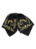 Kids Mexican Charro Bow Tie 100% Polyester Black/Gold 600148