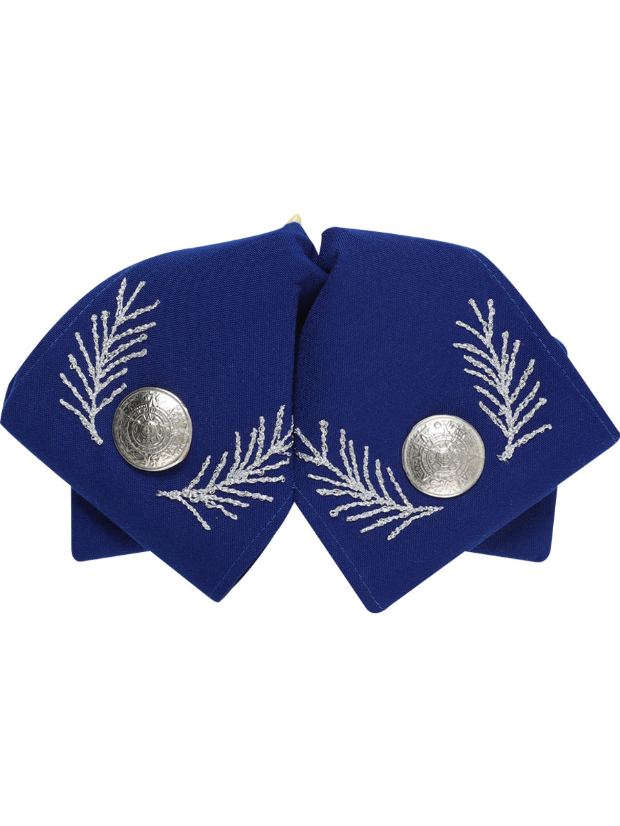Adult Mexican Charro Bow Tie 100% Polyester Royal Blue/Oro 601108