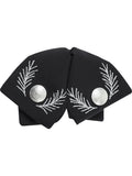 Adult Mexican Charro Bow Tie 100% Polyester Black/Silver 601110