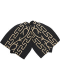 Adult Mexican Charro Bow Tie 100% Polyester Black/Gold 601111